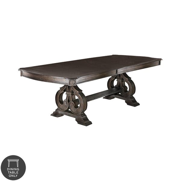 The Gray Barn Cornerways Rustic Brown 96inch Expandable Dining Table