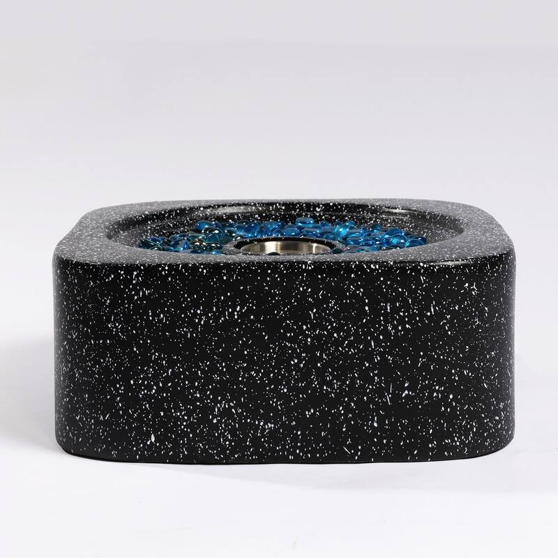Mini Tabletop Fire Pit, Outdoor Portable Concrete Fire Pit
