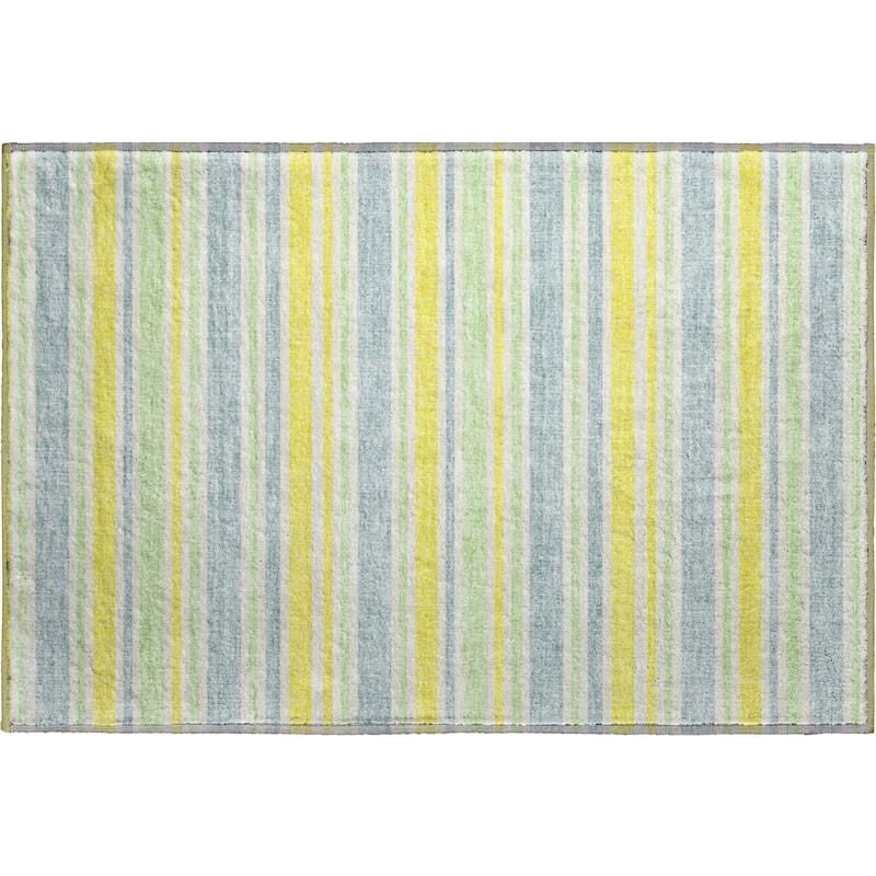 Premium Washable Super Soft Modern Cabana Stripe Mayfield Rug