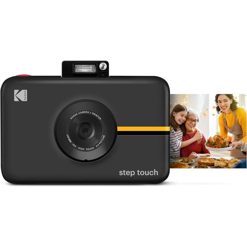 Kodak Step Touch 13MP Instant Camera Go Bundle with Zink Photo Paper and Camera Case - Black - N/A