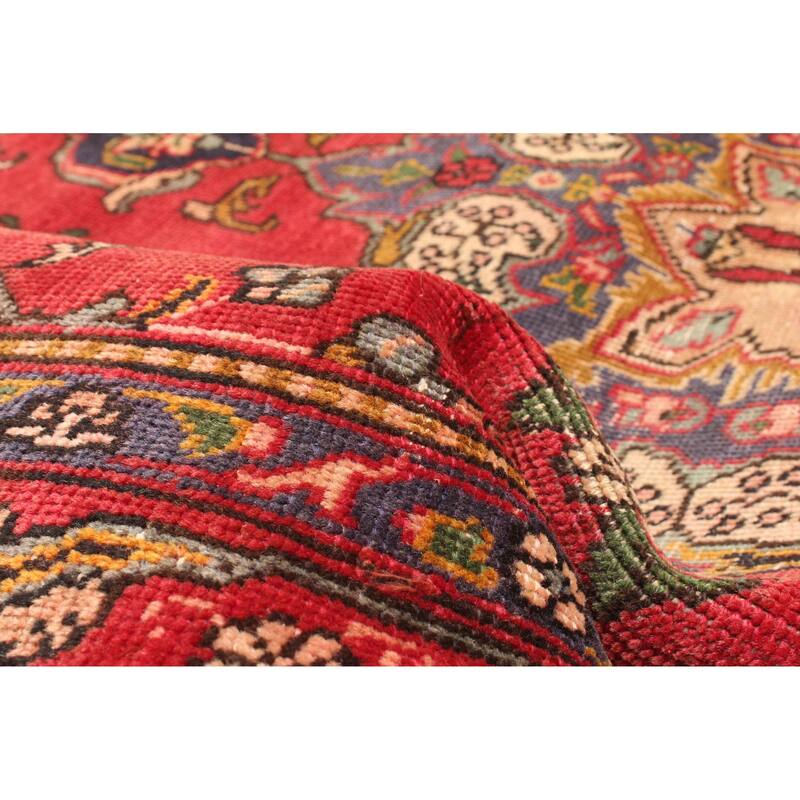 ECARPETGALLERY Hand-knotted Antalya Vintage Red Wool Rug - 4'3 x 5'8