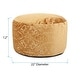 preview thumbnail 5 of 3, Allan Andrews Round Foot Pouf Pasini Gold