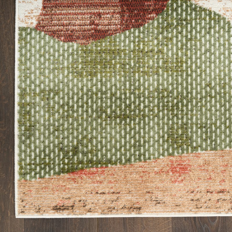 Nourison Nordic Indoor only Abstract Area Rug - 5' x 7' - Beige/Multicolor