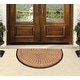 preview thumbnail 18 of 16, A1HC Sunburst Half Moon Tapered Edge Rubber Coir Doormat Outdoor Mat