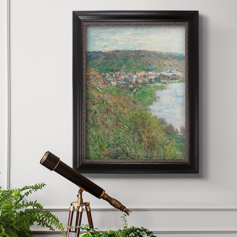 View of Vétheuil Premium Framed Canvas- Ready to Hang