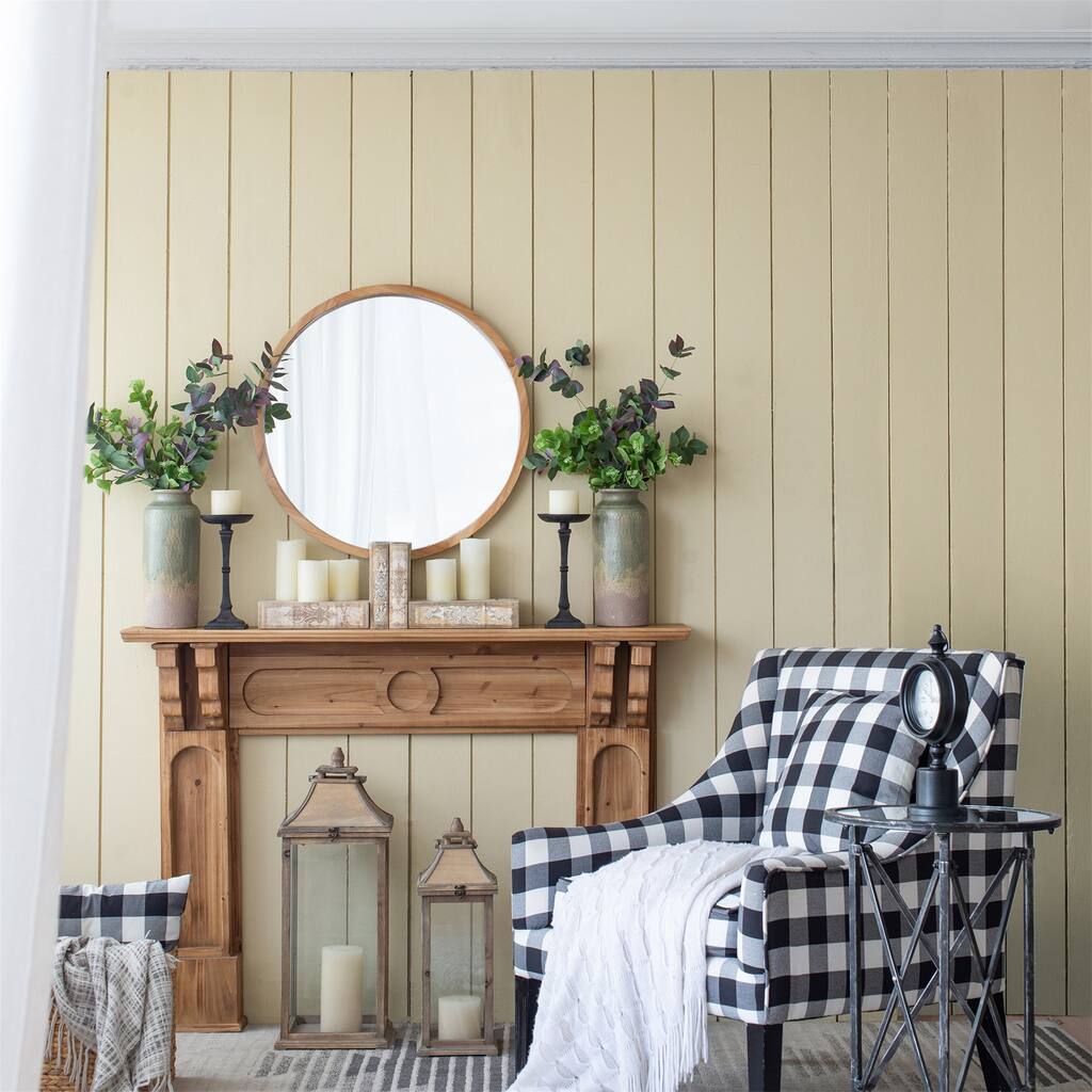 Wall Mirror with Wood Frame