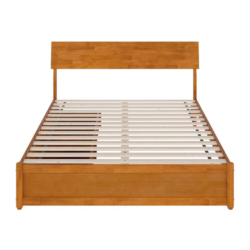 Norla Wood Platform Bed with Storage Drawers