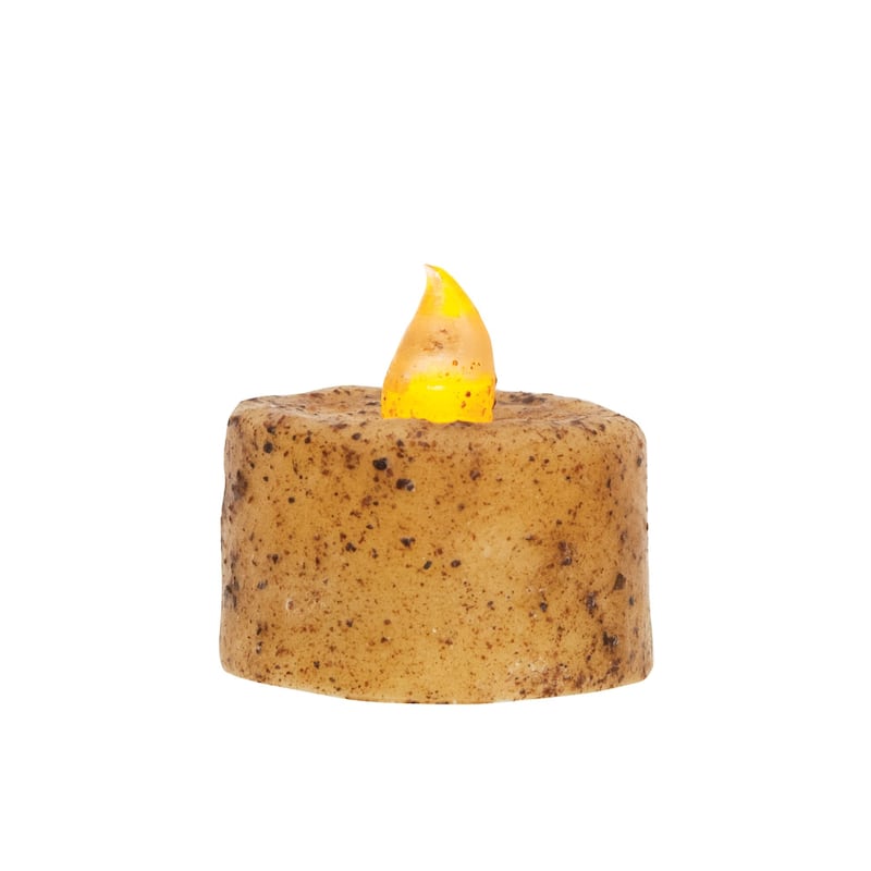 6/Pkg Burnt Ivory Timer Tealights