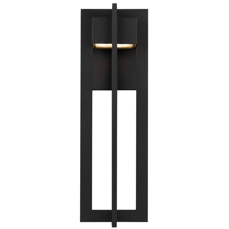 18" Black Integrated LED Outdoor Wall Sconce
