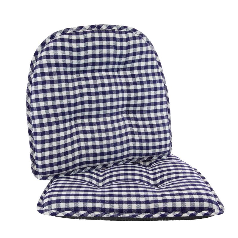 Klear Vu Tufted Non-Slip Dining Chair Cushion Set