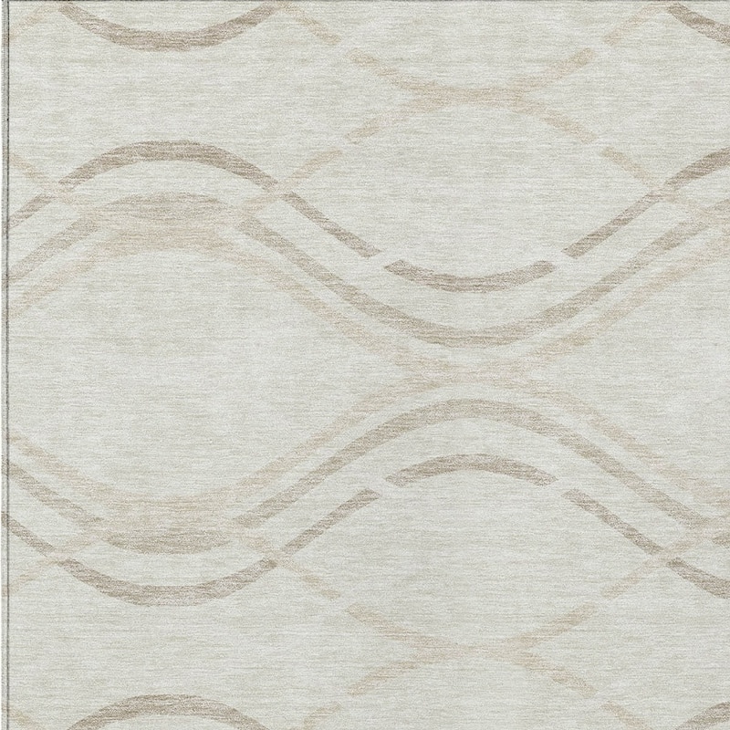 HomeRoots Abstract Transitional Rectangle Outdoor Rug