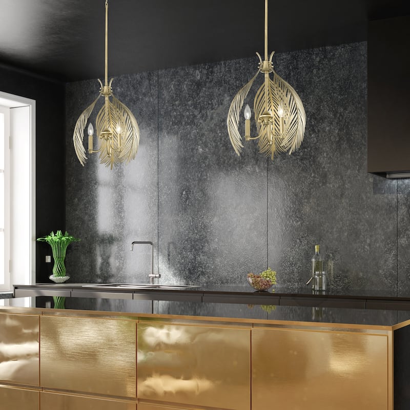 Cay 3-Light Steel Pendant