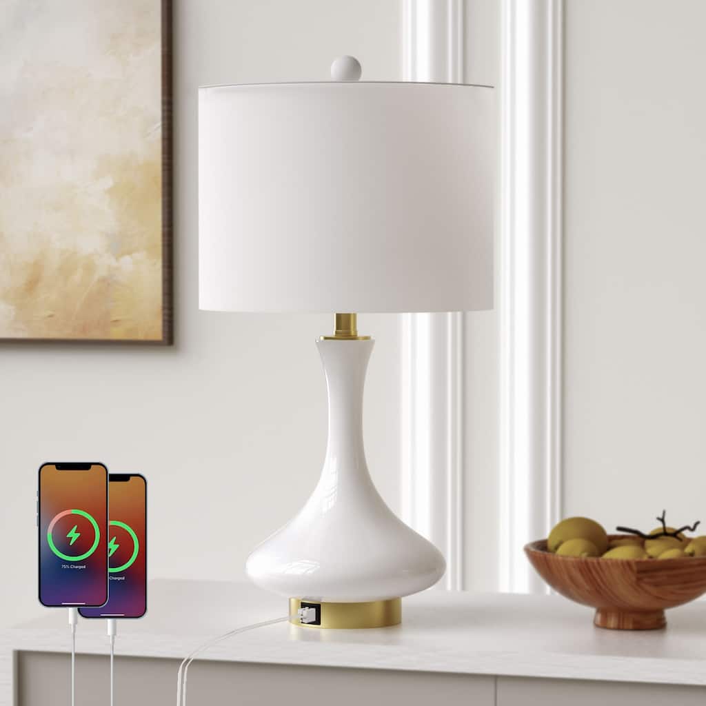 Maxax 23.5 Ceramic Bedside Elegant Table Lamp