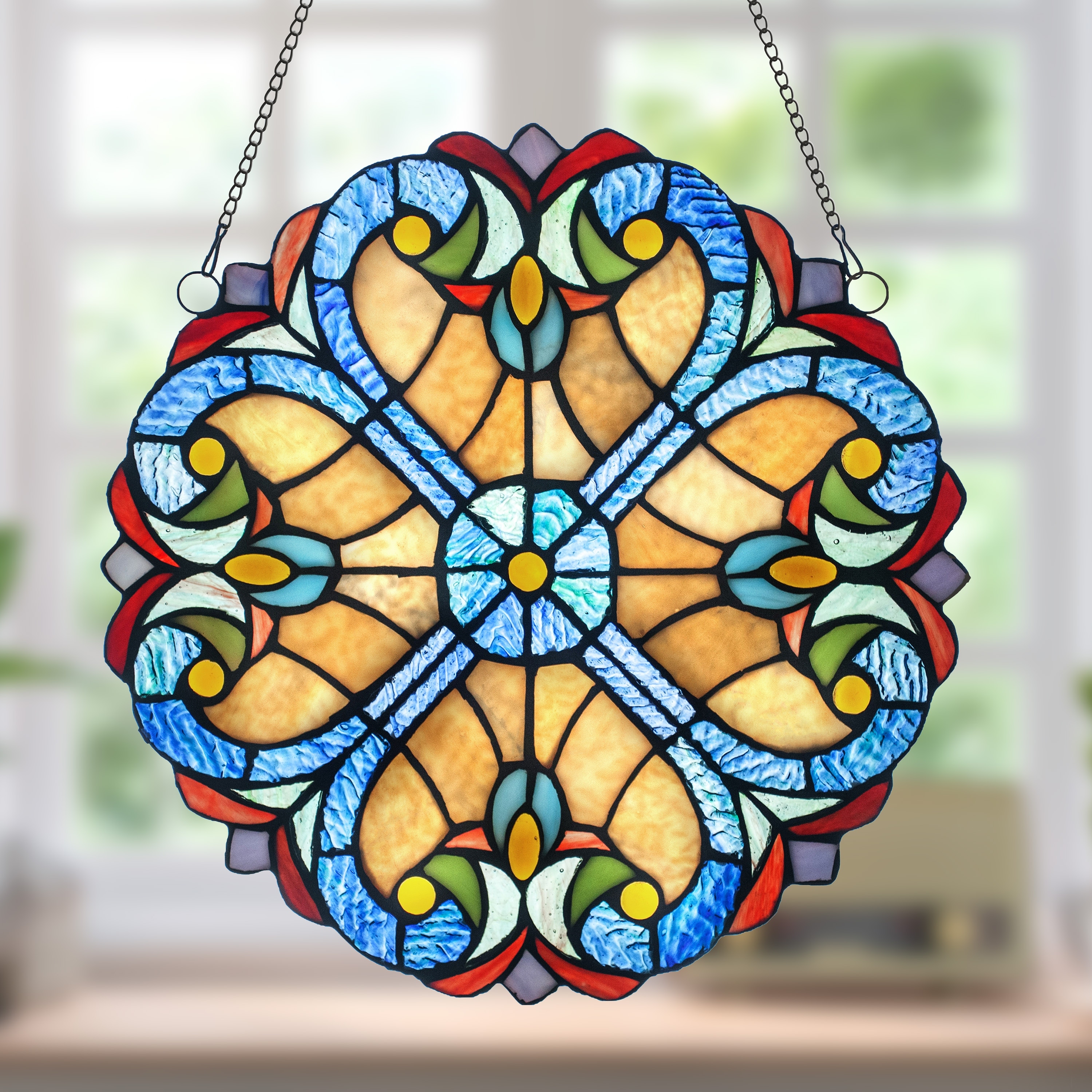 River of Goods Mini Halston Glass 12-inch Panel - On Sale - Bed