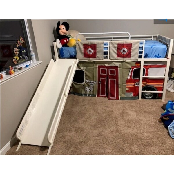 Top Product Reviews For Dhp Junior Themed Twin Loft Bed With Slide