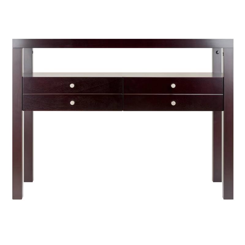 Copenhagen Console Table, Espresso - 40.16 x 17.09 x 30.12 inches