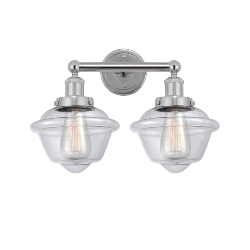 Innovations Lighting 616-2W-10-16 Oxford Vanity Oxford 2 Light 16" - Polished Chrome / Clear
