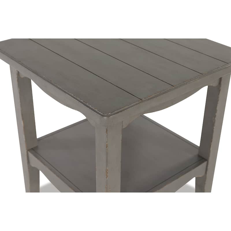 Signature Design by Ashley Charina Antique Gray Square End Table - 24"W x 24"D x 26"H