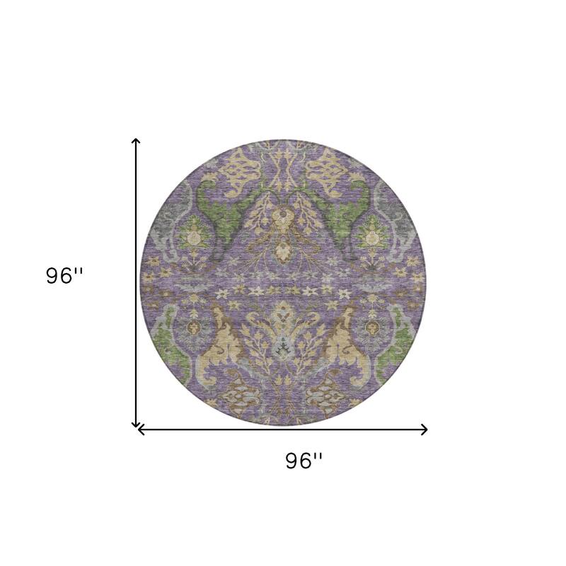 HomeRoots Floral Transitional Rectangle Outdoor Rug