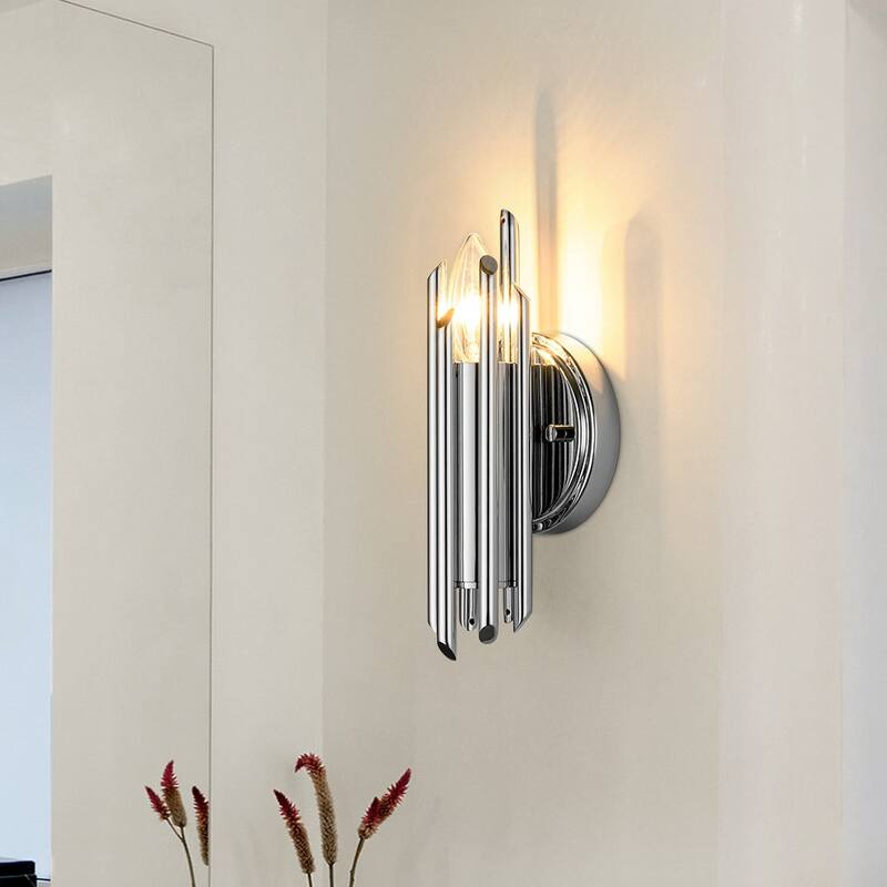 1-Light Modern Stylish Multiple Iron Tube Wall Lamp