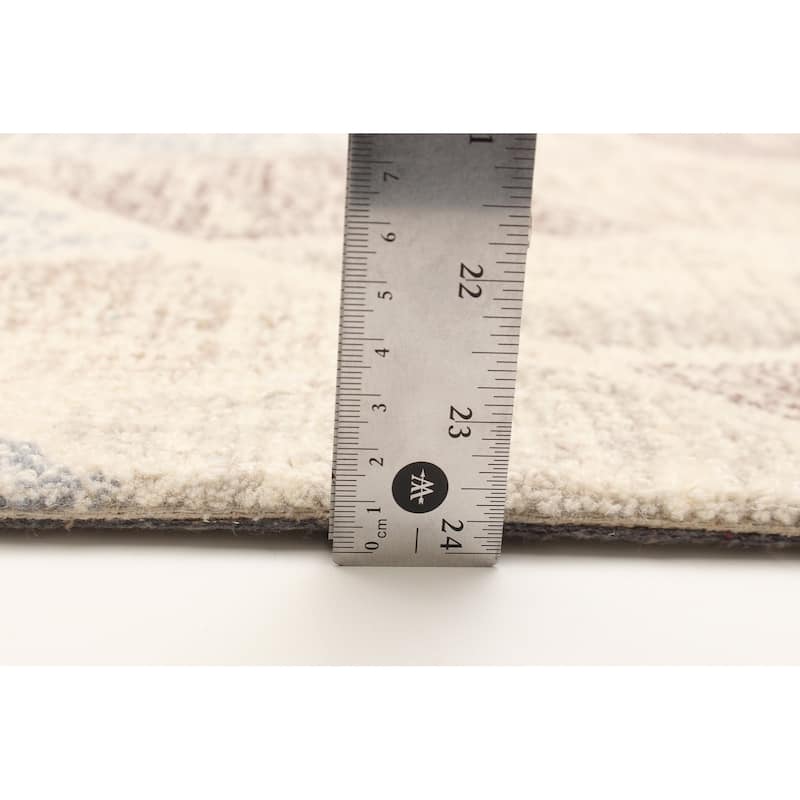 ECARPETGALLERY Hand Tufted Timeless Cream Wool Rug - 5'1 x 8'0