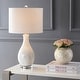 preview thumbnail 1 of 8, Cannon 26.5" Seashell LED Table Lamp, White by JONATHAN Y