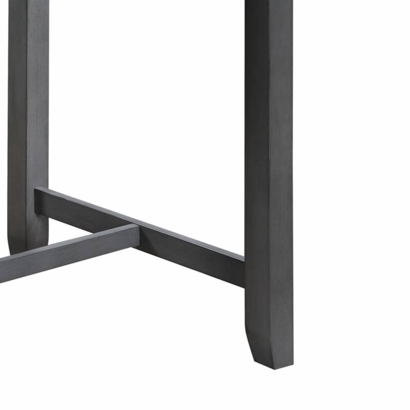 36" Finish Small Space Counter Height Dining Table with USB Charging Ports and Shelves