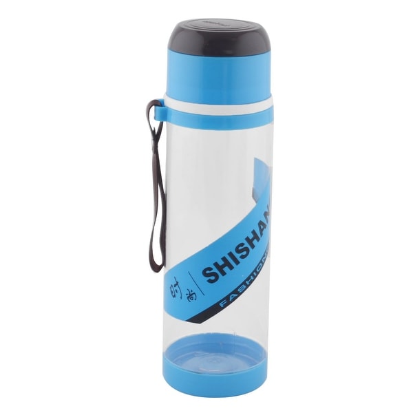 Camping Plastic Detachable Tea Strainer Sport Water Bottle Cup Mug Blue 760ML
