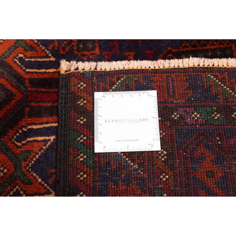 ECARPETGALLERY Hand-knotted Teimani Rust Wool Rug - 3'8 x 6'7