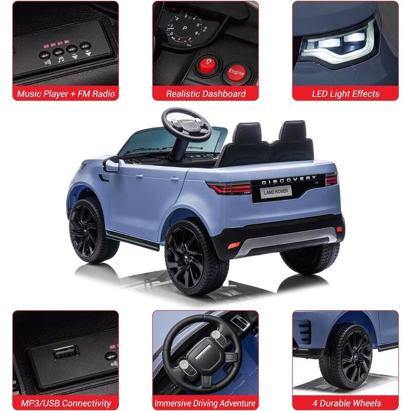 12V Kids Electric Ride On Car with 2-Seater for Toddler 3-8