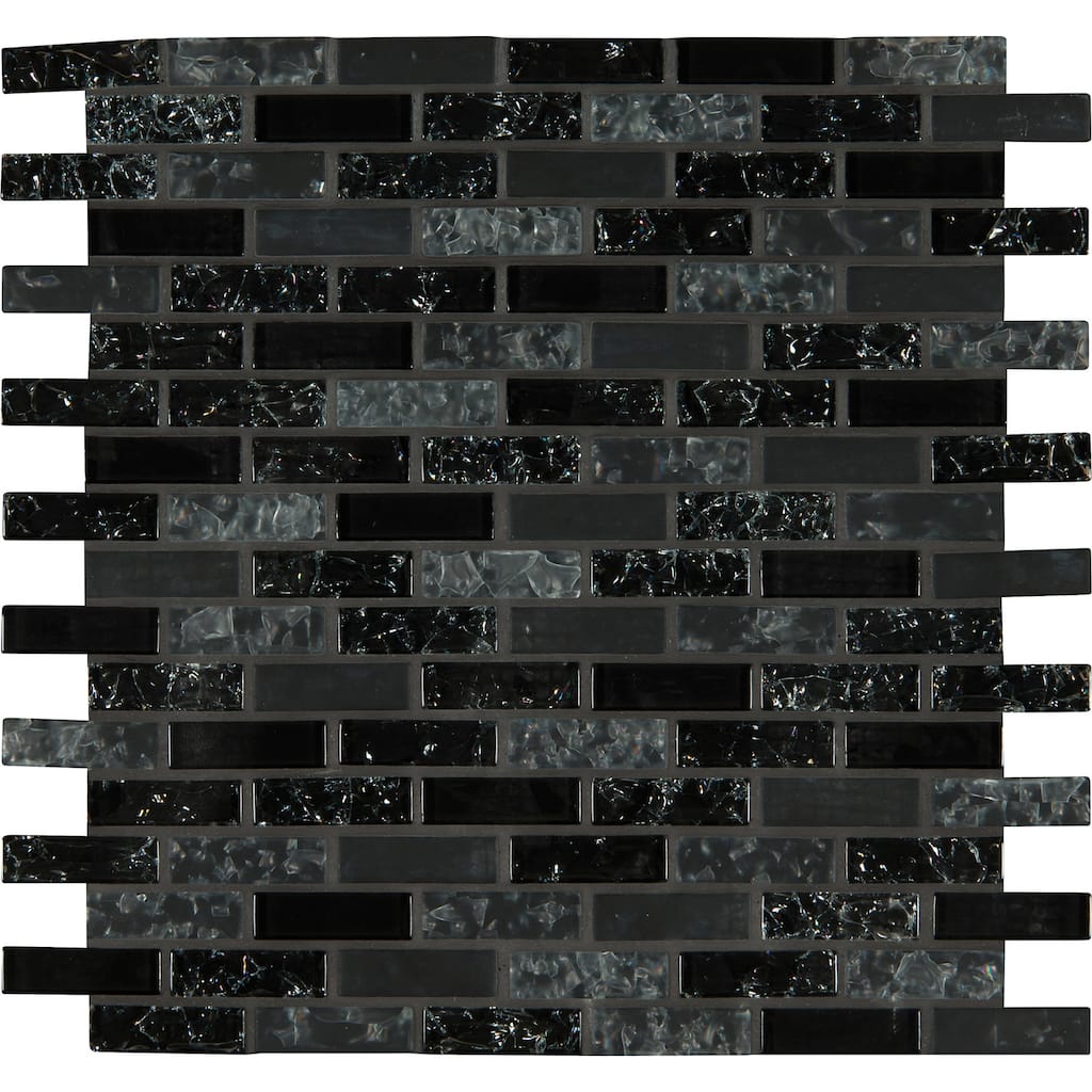 Ackland AKM-G-12X12BR-CA 12" x 12" Glass Brick Mosaic Tile - Glossy - Onyxa