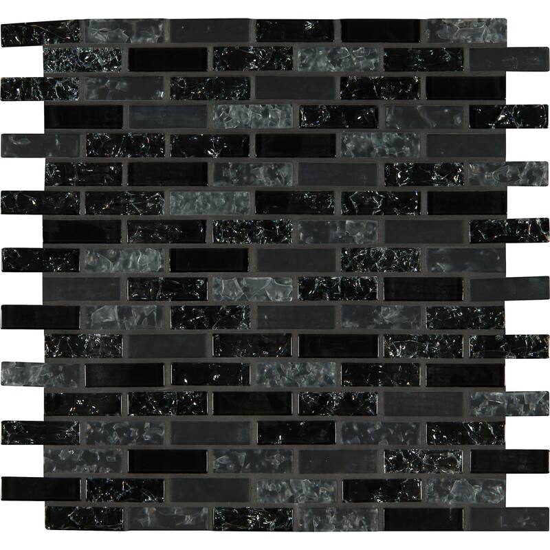 Ackland AKM-G-12X12BR-CA 12" x 12" Glass Brick Mosaic Tile - Glossy - Onyxa - Onyxa