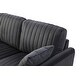 preview thumbnail 9 of 17, JASIWAY Modern Upholstered Velvet 2-Seater Sofa with Metal Legs
