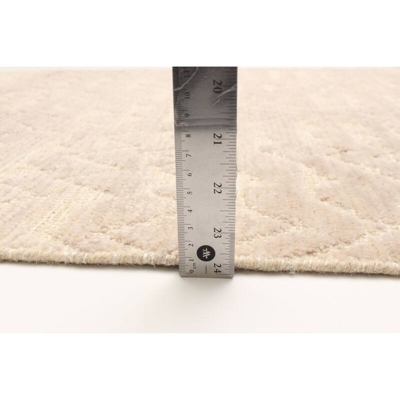 ECARPETGALLERY Hand-knotted Tangier Beige Wool Rug - 2'11 x 4'11