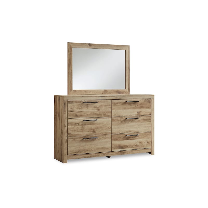 Signature Design by Ashley Hyanna Tan Brown Dresser and Mirror