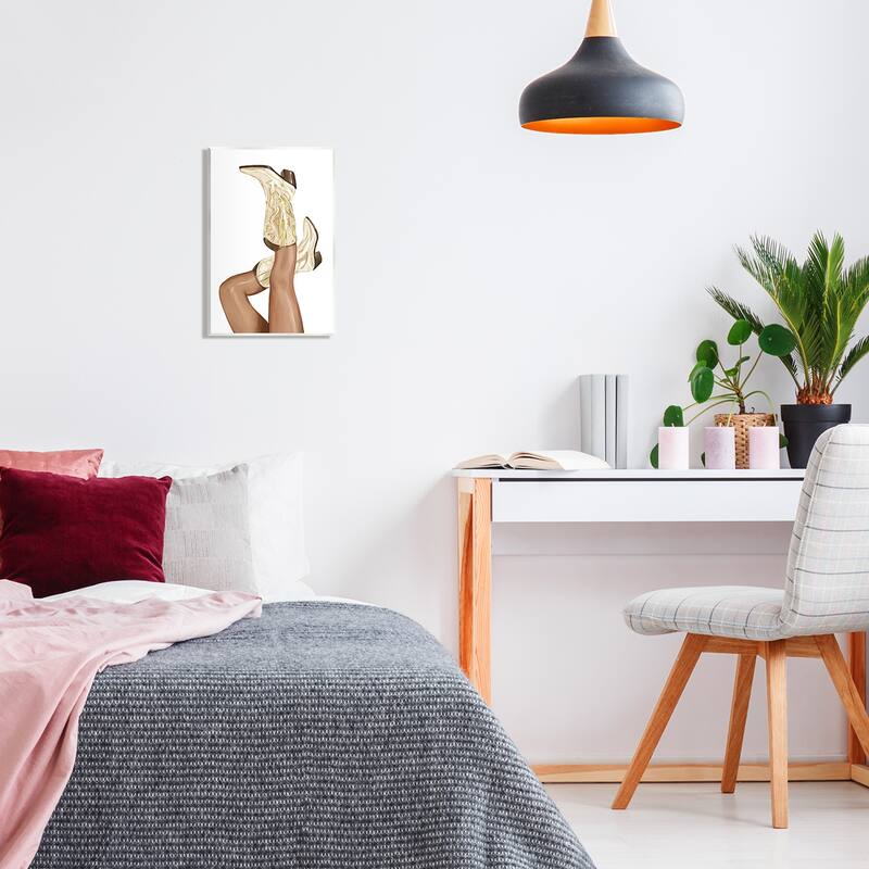 Stupell Country Cowgirl Boots Fashion Wall Plaque Art by Ziwei Li