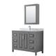 Option Dark Gray / White Carrara Marble Top / Polished