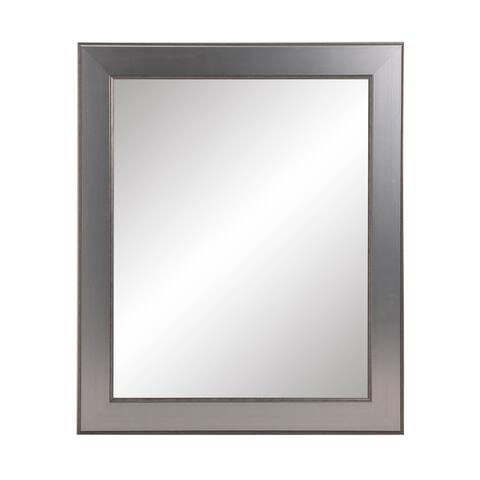 BrandtWorks Traditional Silver Entry Way Framed Wall Mirror