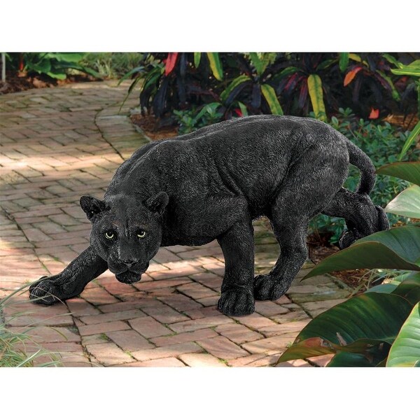 Design Toscano Shadowed Predator Black Panther Statue: Medium