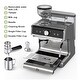 preview thumbnail 24 of 30, 20 BAR Semi-Automatic Espresso Machine with Built-in Grinder Milk Steamer