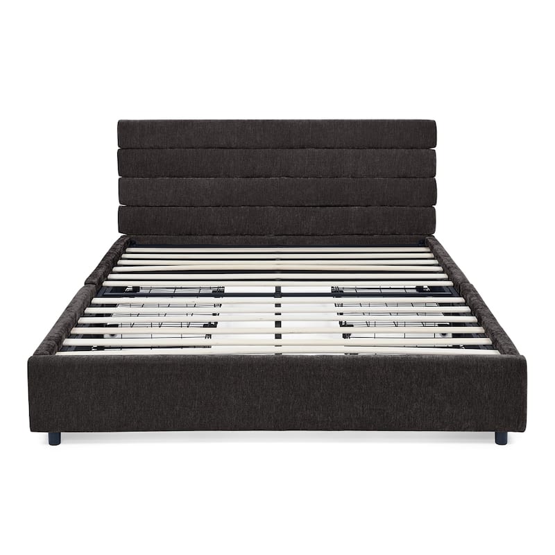comfortable cushioned bed frame