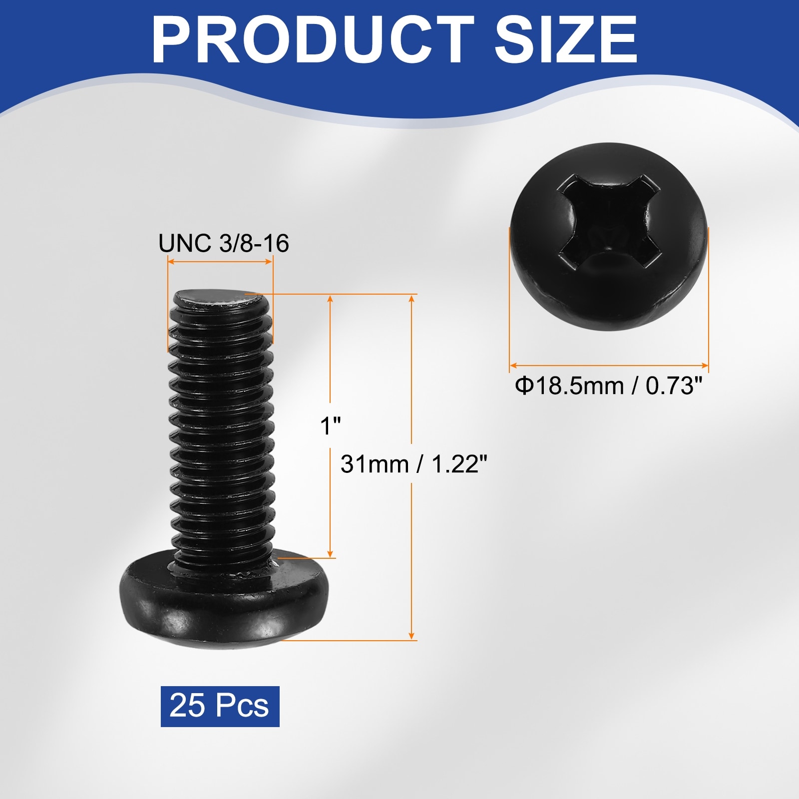 Pan Head Machine Screws, 304 Stainless Steel Screw