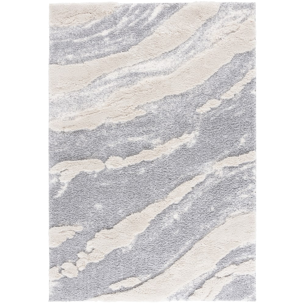 SAFAVIEH Hi-Lo Shag Leesa Modern 1.6-inch Thick Rug