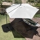 preview thumbnail 4 of 30, Pure Garden 10-Foot Offset Patio Umbrella with Square Base