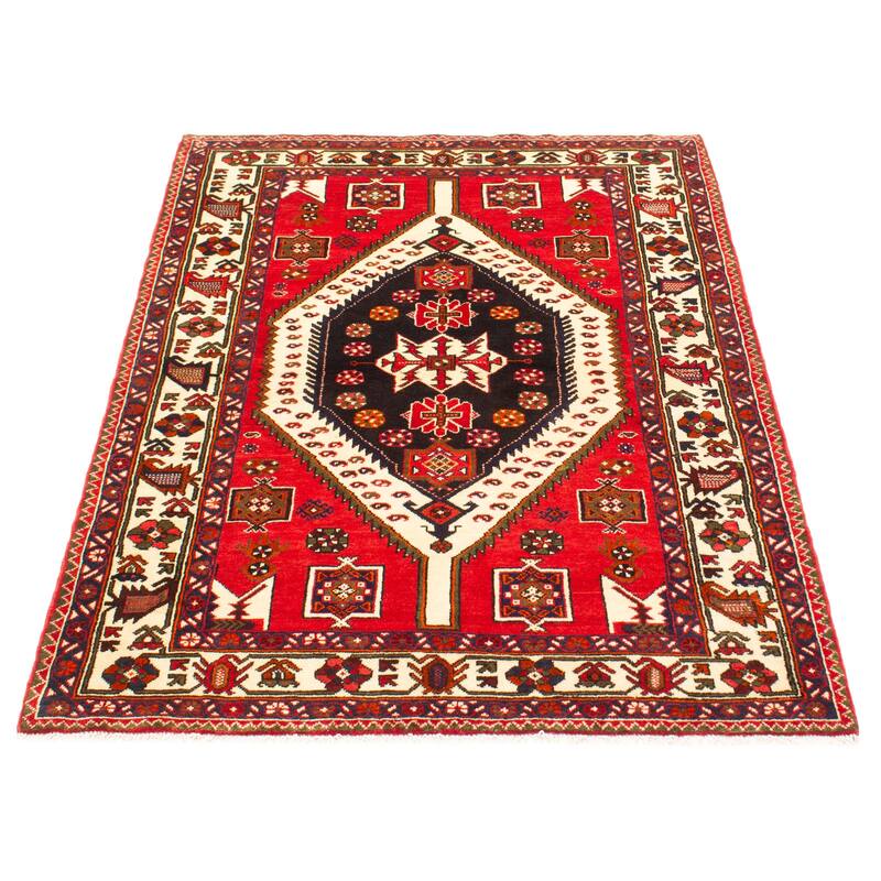 ECARPETGALLERY Hand-knotted Anadol Red Wool Rug - 5'1 x 6'11