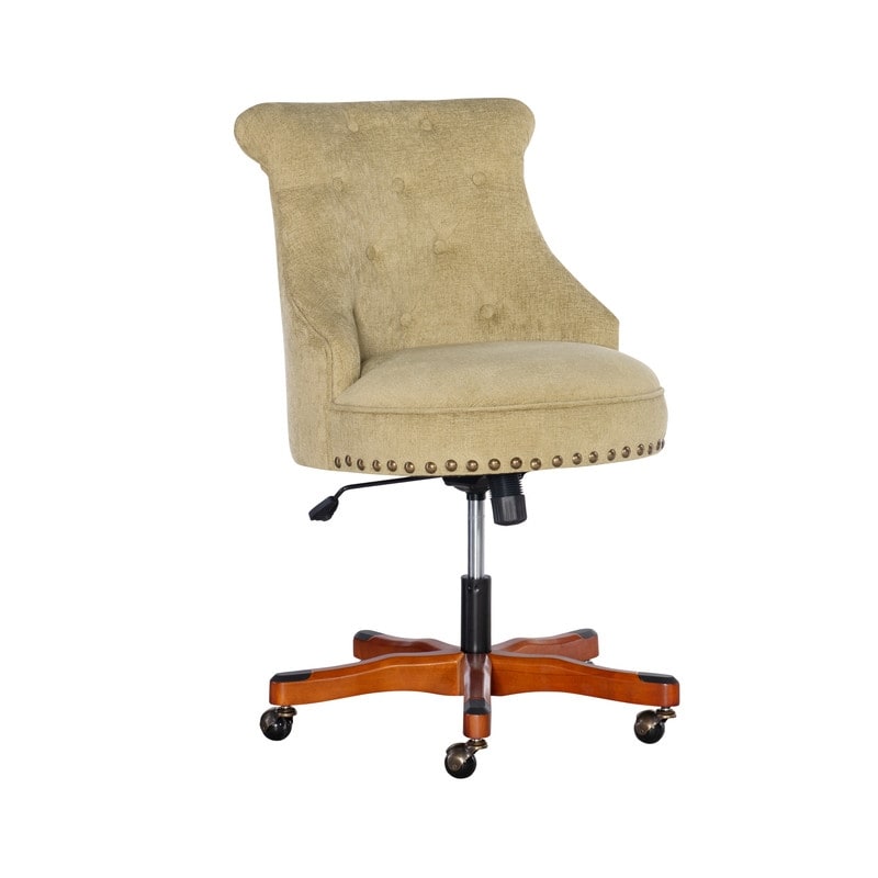 Linon Bond Olive Green Office Swivel Chair