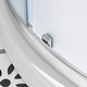 preview thumbnail 15 of 25, OVE Breeze Round Corner Shower Kit with Frosted Glass Sliding Door and Shower Base Pan (Walls not Included)