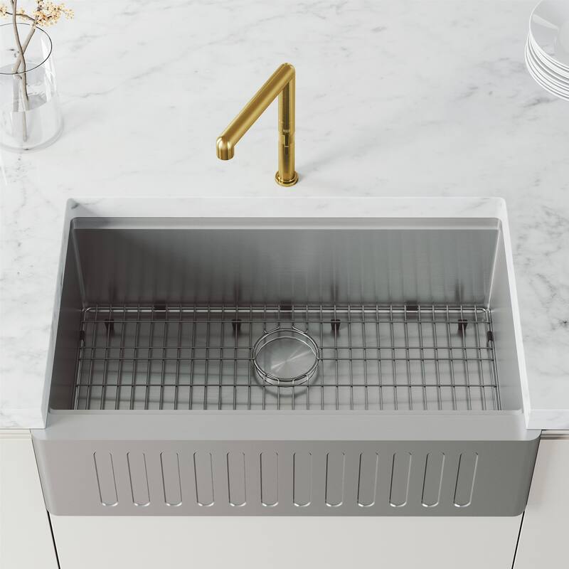 VIGO Jewel 11" H Single Handle Kitchen Bar Faucet
