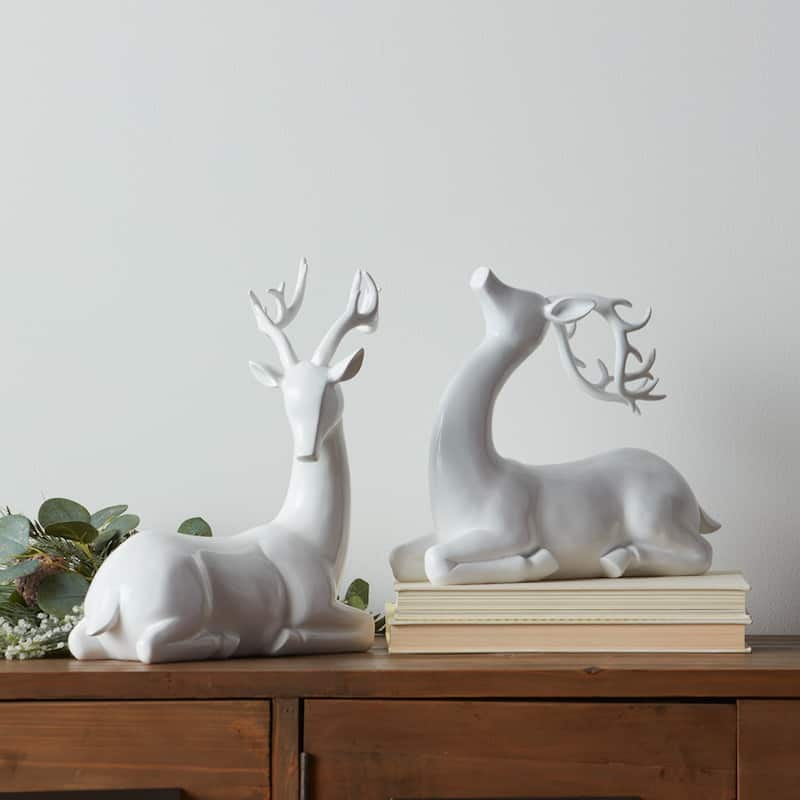 Modern Deer Figurine (Set of 2)