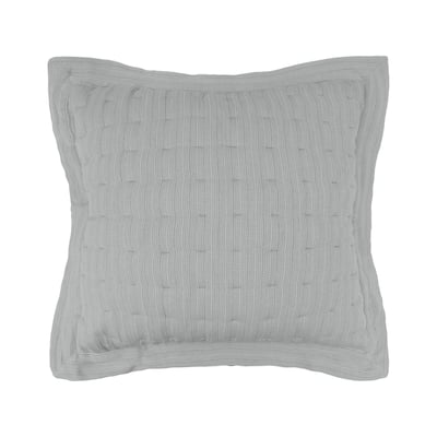 26" x 26" Danette Shale Decorative Bedding Premium Cotton Square Euro Sham